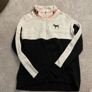 PINK quarter zip sweatshirt